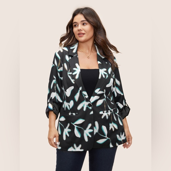3X blazer flower pattern - Picture 1 of 8
